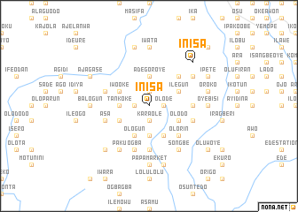 map of Inisa