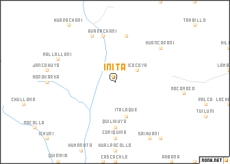 map of Iñita