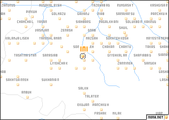 map of Īnī