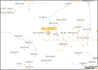 map of Īnjadān