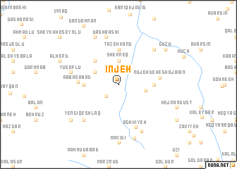 map of Īnjeh