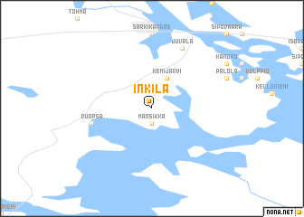 map of Inkilä