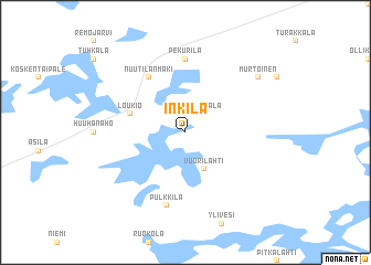 map of Inkilä