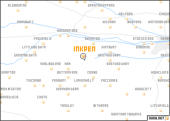 map of Inkpen