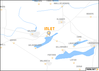 map of Inlet