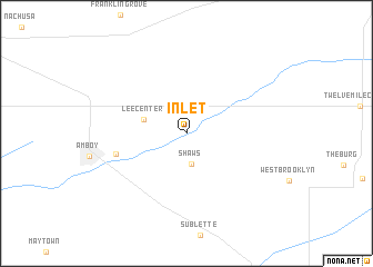 map of Inlet