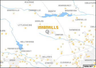 map of Inman Mills