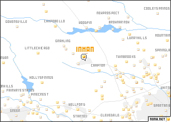 map of Inman