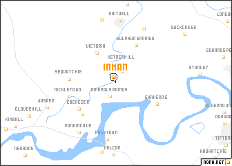 map of Inman