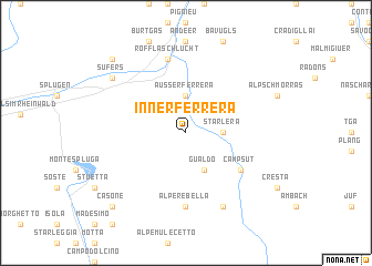 map of Innerferrera