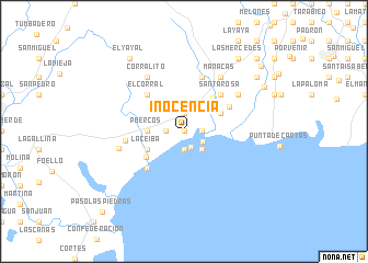 map of Inocencia