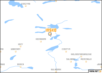 map of Ińsko