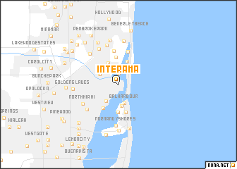 map of Interama