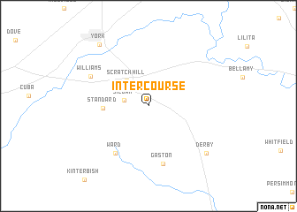 map of Intercourse