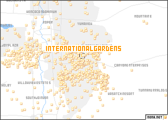 map of International Gardens