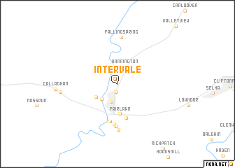 map of Intervale