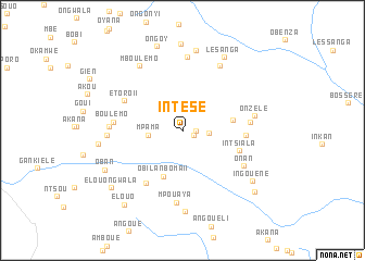 map of Intésé