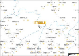map of Intoulé