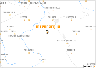 map of Introdacqua