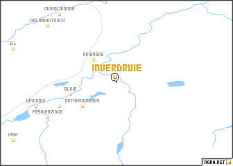 map of Inverdruie