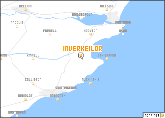 map of Inverkeilor