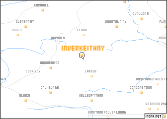 map of Inverkeithny