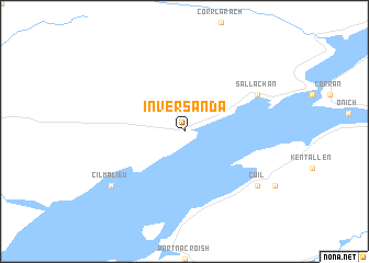 map of Inversanda