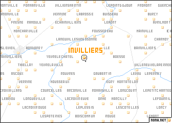 map of Invilliers