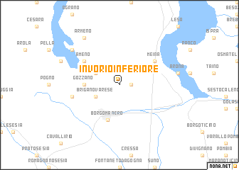 map of Invorio Inferiore