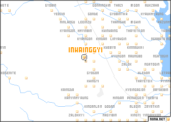 map of Inwainggyi