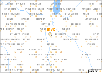 map of Inya