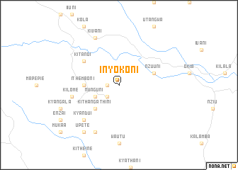 map of Inyokoni