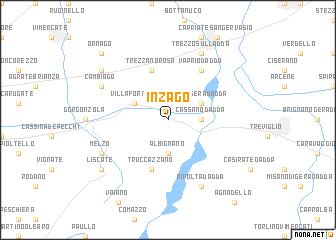 map of Inzago