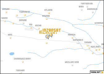 map of Inzargāt