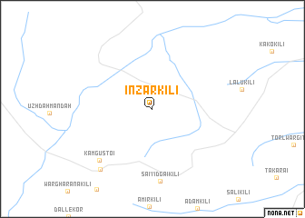 map of Inzar Kili