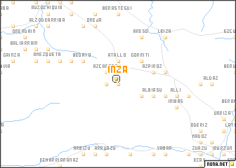 map of Inza