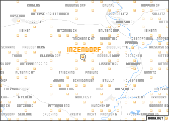 map of Inzendorf