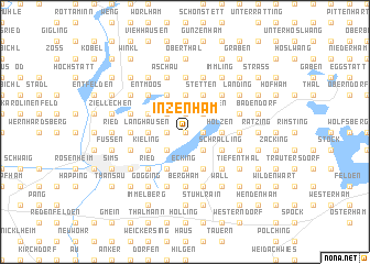 map of Inzenham
