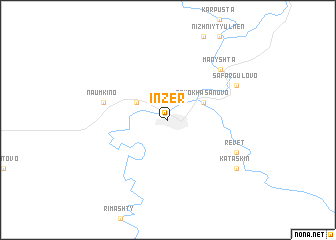 map of Inzer