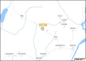map of Inzia