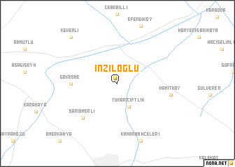 map of İnziloğlu