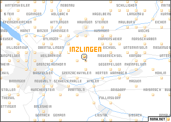 map of Inzlingen