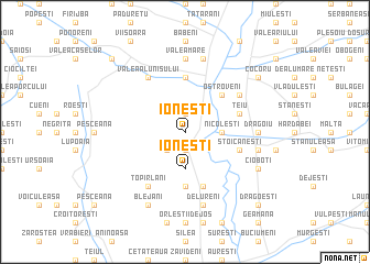 map of Ioneşti