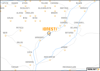 map of Ioneşti