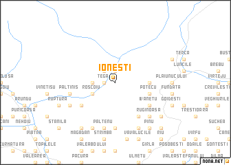 map of Ioneşti