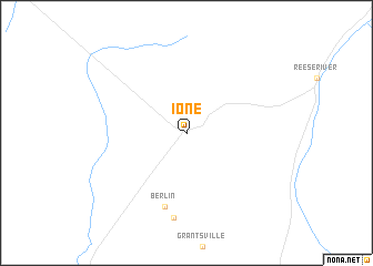 map of Ione