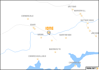 map of Ione