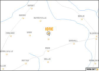 map of Ione