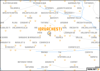 map of Iordăcheşti