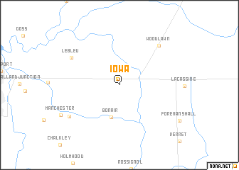 map of Iowa